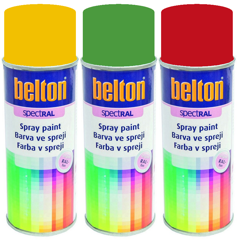 Spray Belton 400ml R8002 hneda signalna