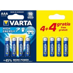 Batéria Varta longlife power AAA 4+4ks