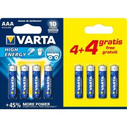 Batria Varta longlife power AAA 4+4ks